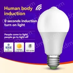 LED human body sensor light bulb-12W